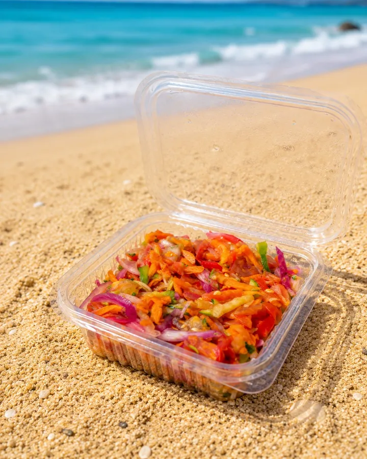 Salade fraîcheur du jour sur la plage